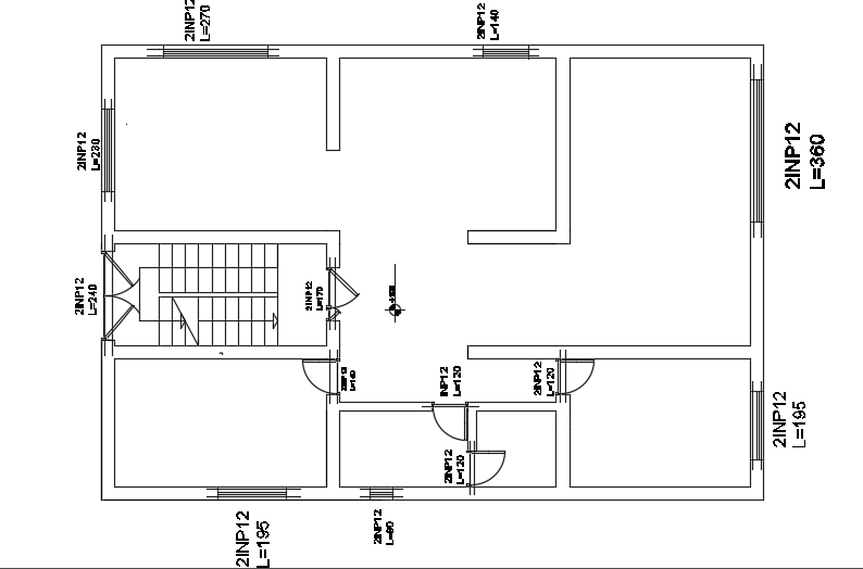 The door dimension of the 10x15m house building drawing