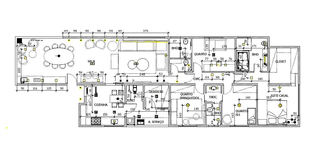 The electrical floor plan of the corporate building drawing defined in this file. Download this 2d AutoCAD drawing file.