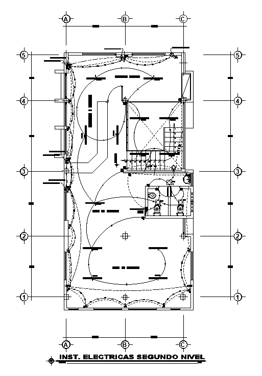 Electrical Building for Wiring Layout Plan in AutoCAD File