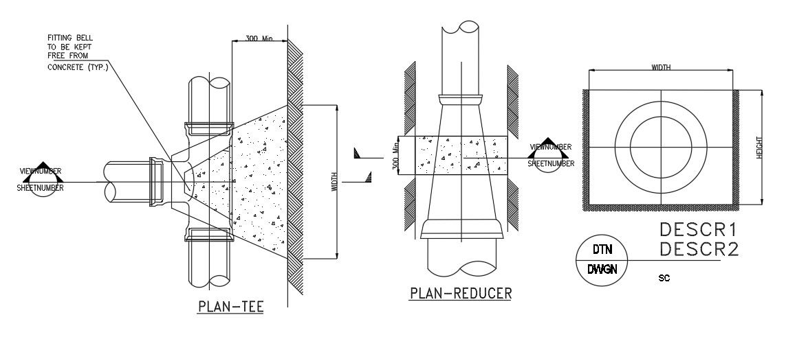 The fire construction detail of the reducer plan is given in this AutoCAD drawing model. Download now.