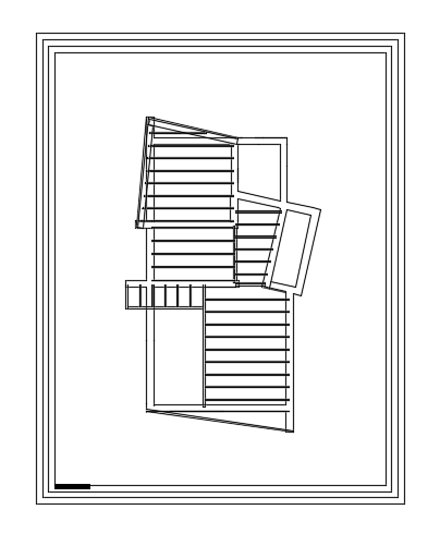 The floor framing plan of the 7x14m architecture double story duplex house plan