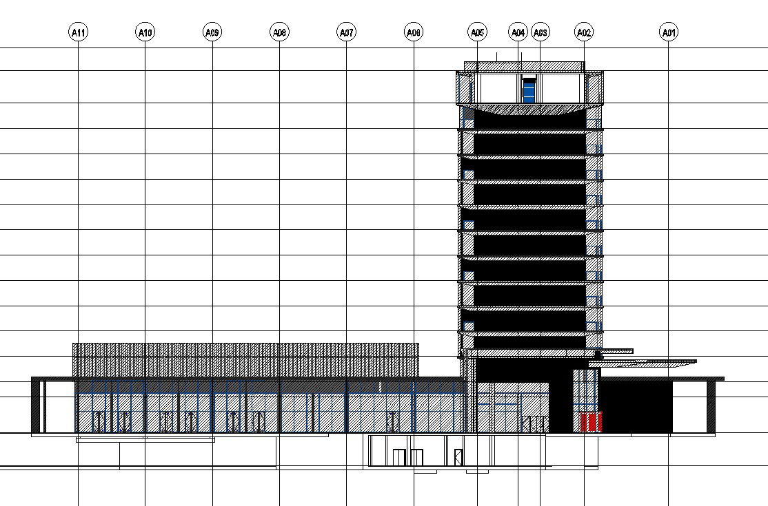 The front elevation detail specified in this AutoCAD drawing file. download this 2d AutoCAD drawing detail.