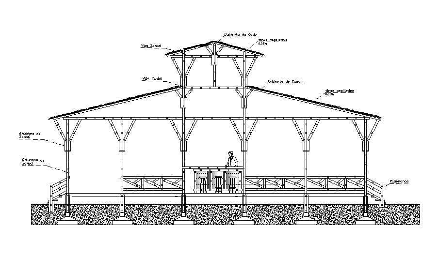 The front section of the Canopy elevation drawing stated in this AutoCAD file. Download this 2d AutoCAD drawing file.