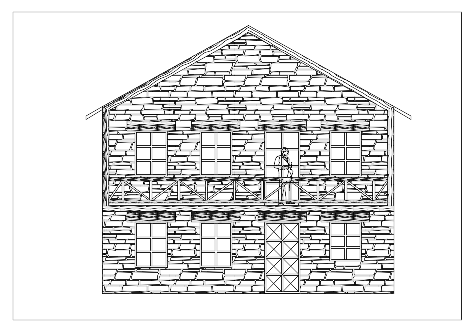 The front view is given in this AutoCAD Drawing file