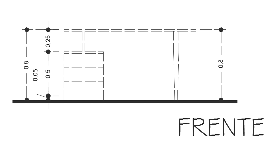 Front View of 1500x600mm Office Cupboard 2D CAD Drawing