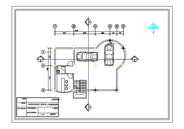 Three-Story House 12x7m Furniture Layout AutoCAD format
