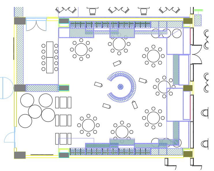 The general arrangement of the hotel showing in this AutoCAD drawing file.Download this 2d AutoCAD drawing file.