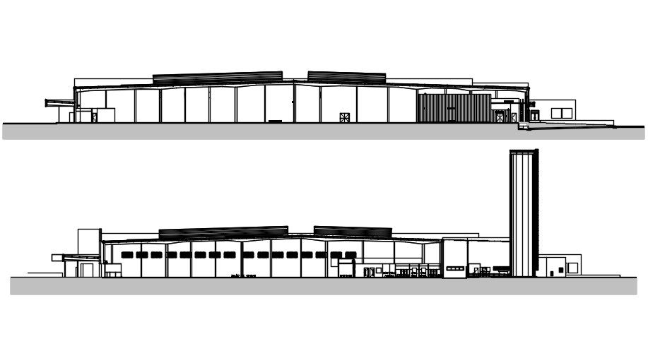 The hotel section detail is presented in this AutoCAD drawing file. Download the AutoCAD DWG file.