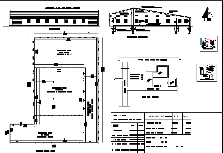 The industrial plant stated in this AutoCAD drawing file. Download this 2d AutoCAD drawing file.