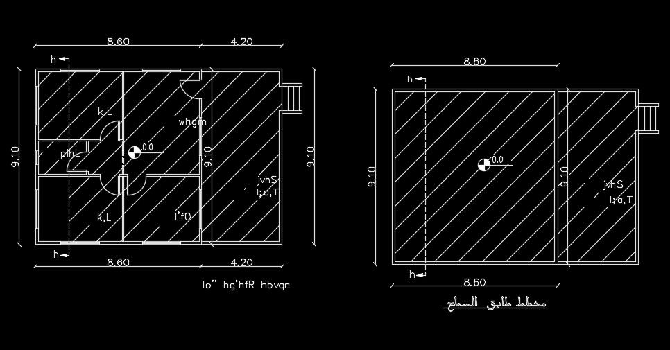 The inner layout of the 15x12m house plan drawing