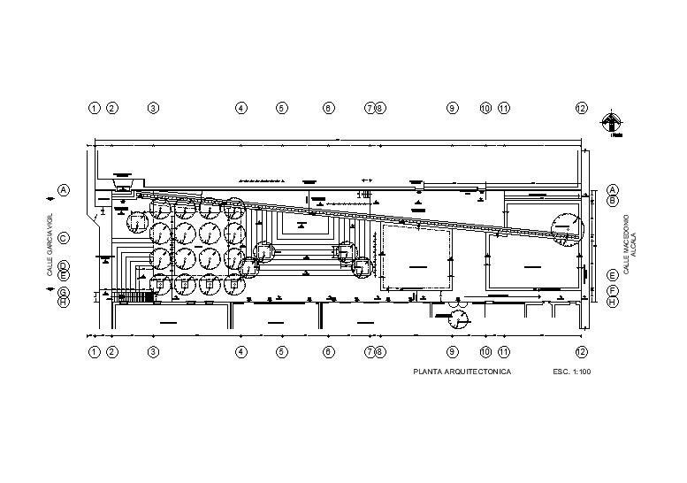The landscaping design of the courtyard detail presented in this AutoCAD drawing file. Download this 2d AutoCAD drawing file.