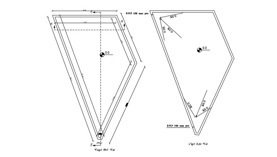 The layout of the 9x18m store house plan AutoCAD drawing