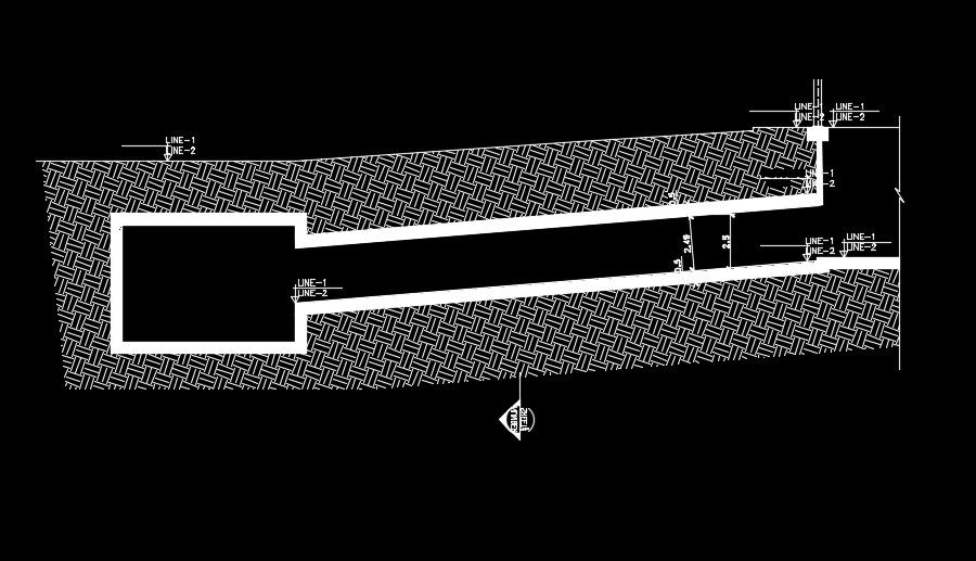 The layout of the Industrial plan of the underground design