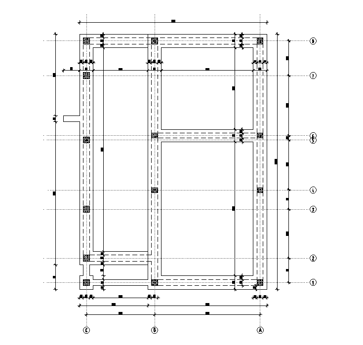 The layout of the beam detail drawing presented in this CAD file. Download this 2d AutoCAD drawing file.
