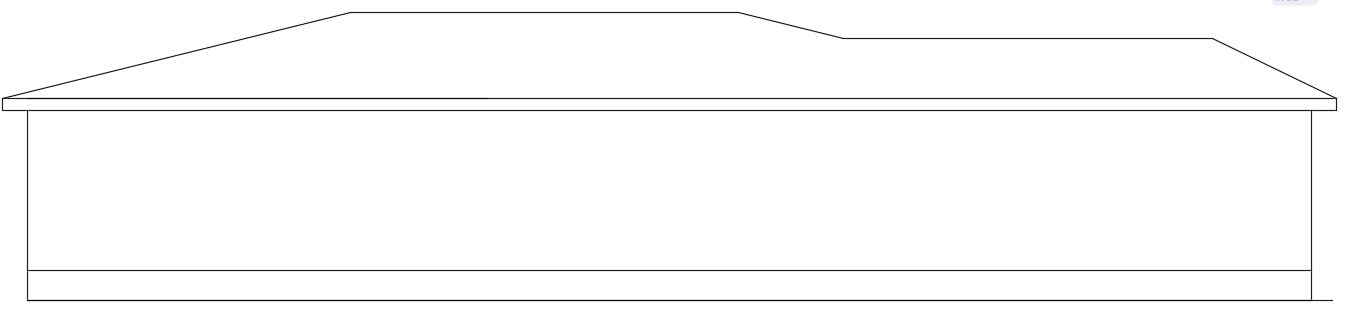 The left side elevation layout the 80’x75’ residential house building