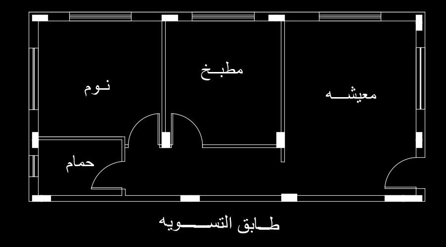 The left side elevation view of the 15x20m house building