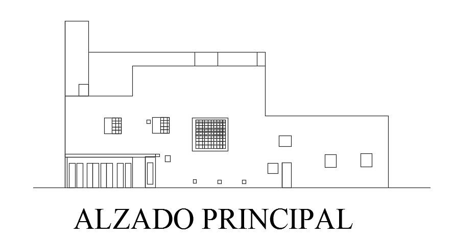 The left side elevation view of the 24x19m house building is given