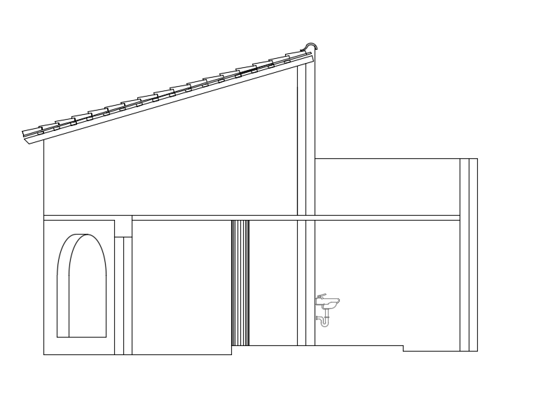 The left side section cut portion 2d drawing is given