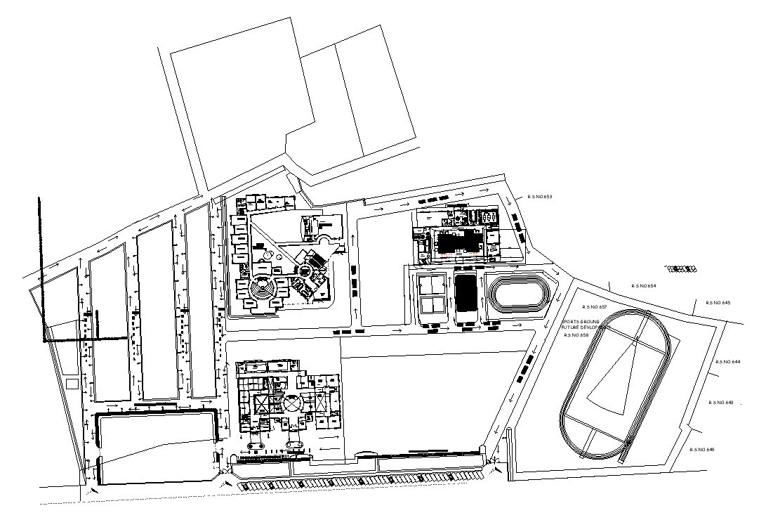 The location detail of the 207’x156’ club house building is given in this AutoCAD drawing file.Download now.