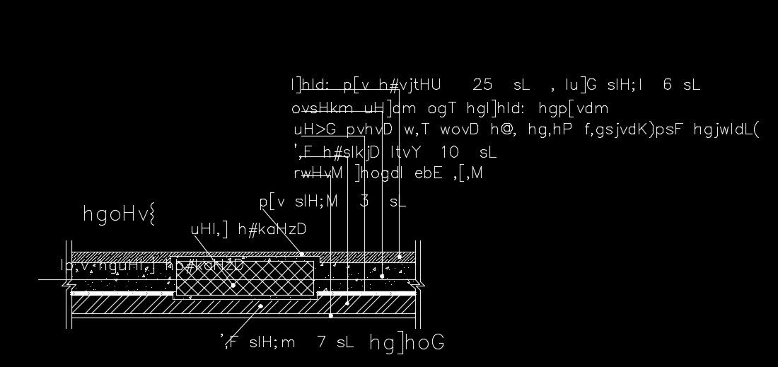 The longitudinal section view of the beam section view