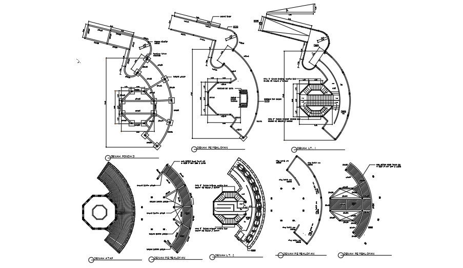 Theme park structural drawing is given in this AutoCAD file