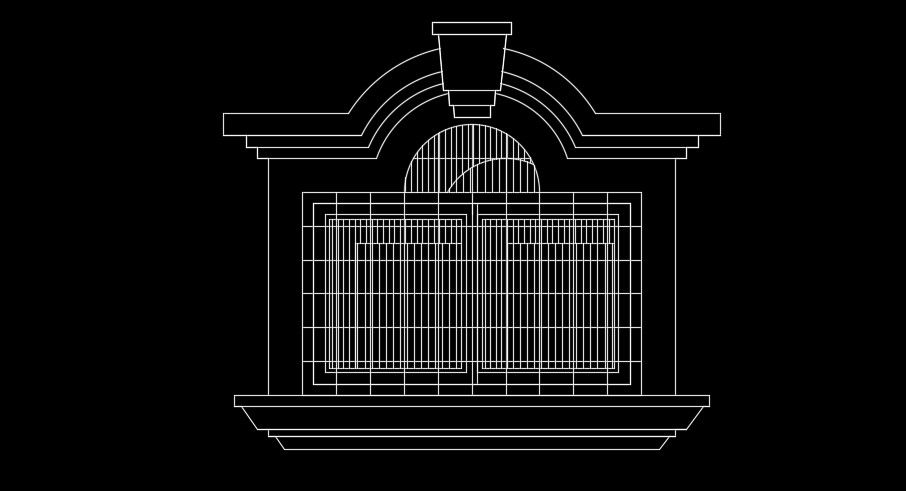 The outer layout of the 11x15m house plan