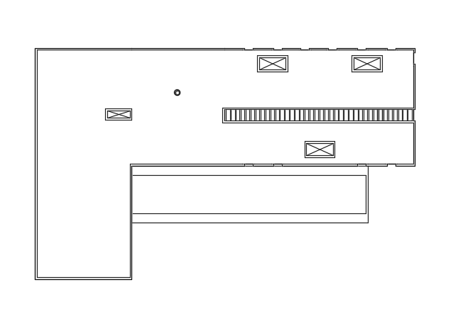 The outer layout of the 40x18m villa plan