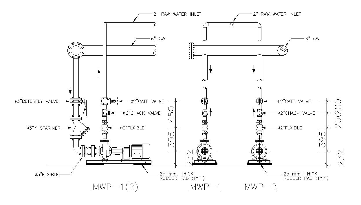 The pipe cock section detail stated in this AutoCAD drawing file. Download this 2d AutoCAD drawing file.