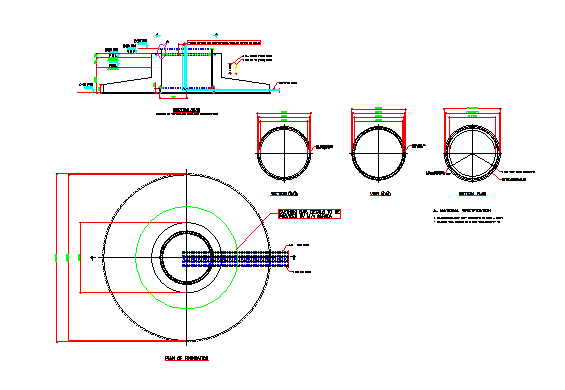 The plan of foundation details is given in this AutoCAD DWG file.Download the 2D AutoCAD drawing file now.