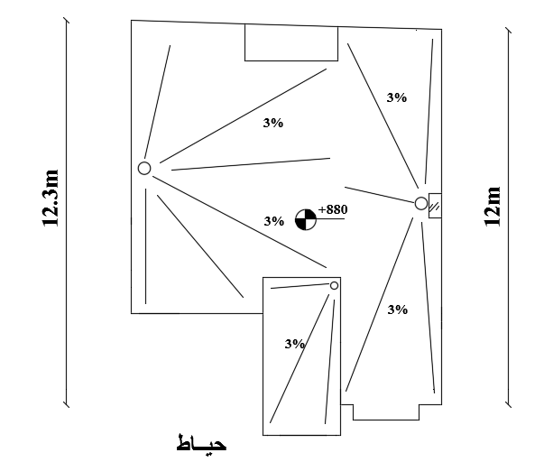 The roof layout of the 10x12m house plan is given in this file