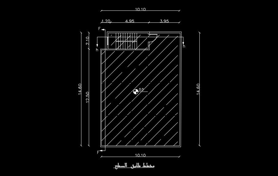 The roof layout of the 10x15m house plan
