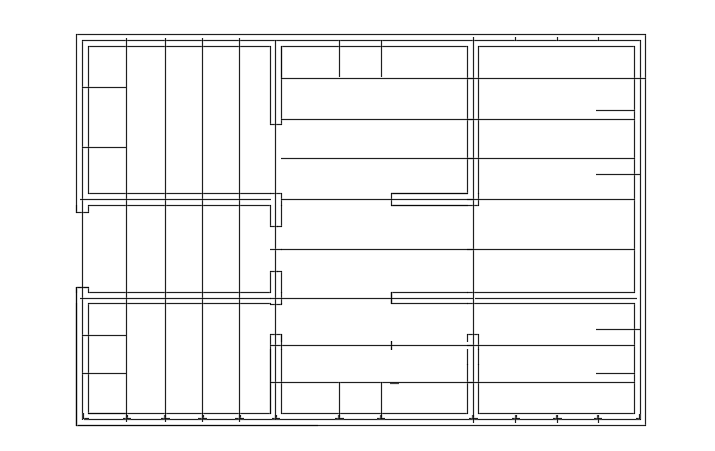 The roof layout of the 10x15m house plan drawing is given in this file