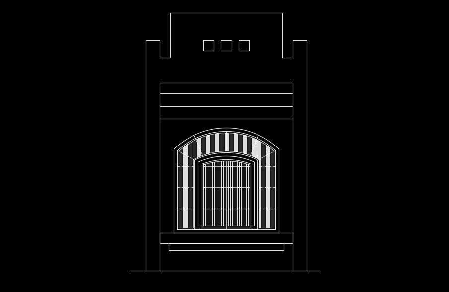 The roof layout of the 11x15m house plan