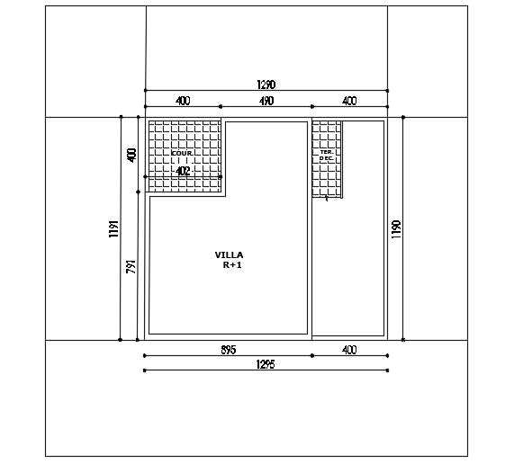 The roof layout of the 12x12m house plan is given in this file
