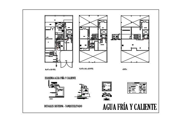 The sanitary layout of the 7x10m house plan is given in this file