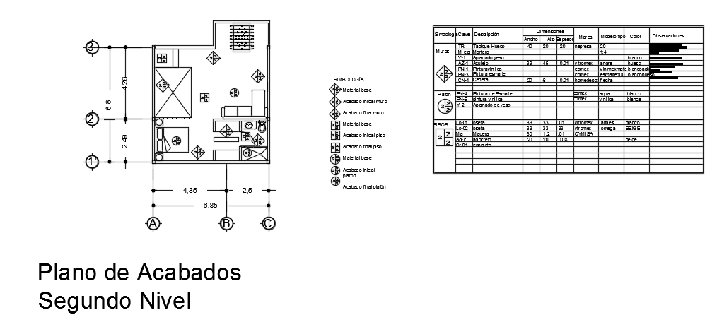 The sanitary layout of the 7x15m works administration department second floor guest house plan is given