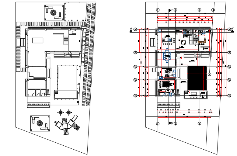 14x20m Duplex House & Site Layout CAD Drawing File