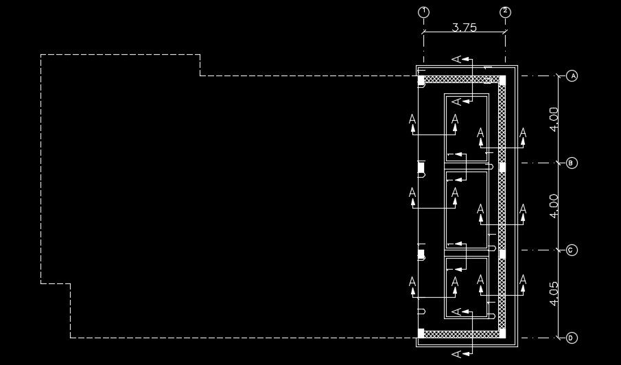 The site layout of the 22x13m house plan
