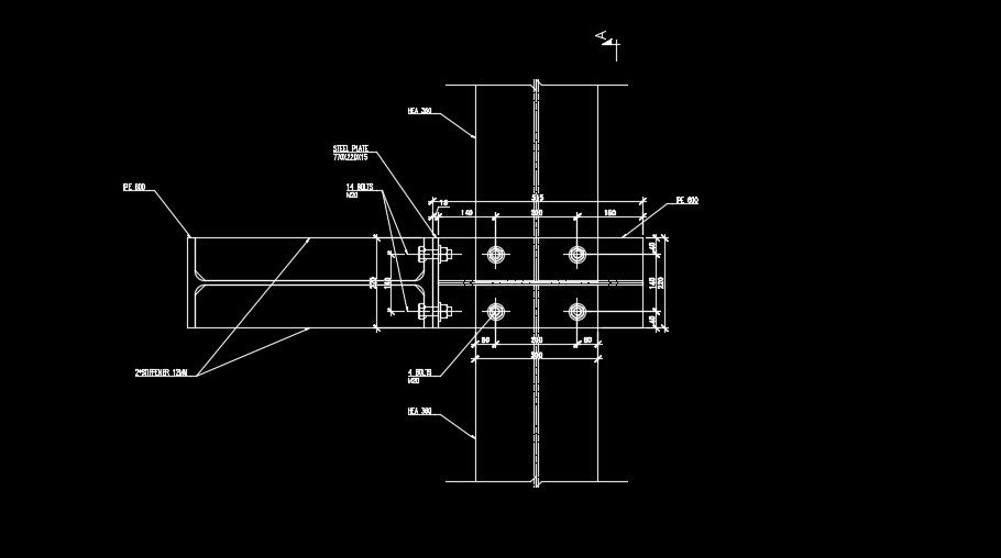 The steel plate connection detail of the column download now