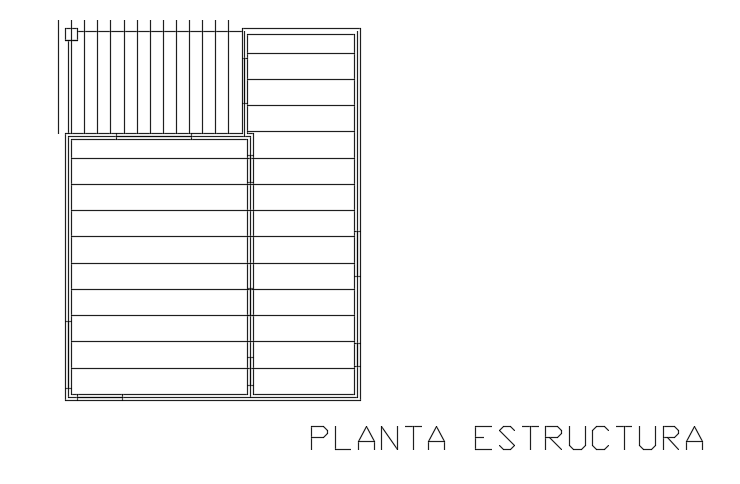 The structural layout of the 8x11m house plan cad drawing