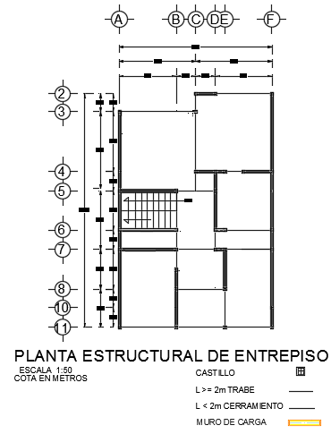 The structural plan of the 7x12m two story roof plan cad 2d drawing is given in this file