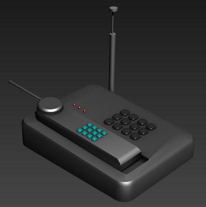 The telephone 3ds Max drawing file is available here. Download 3ds Max file now.