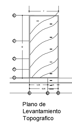 The topographic survey plan of the works administration department plan