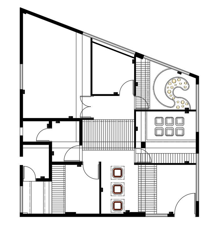 The wall layout of the 36’x44’ ground floor hospital is given in this AutoCAD drawing model. Download now.
