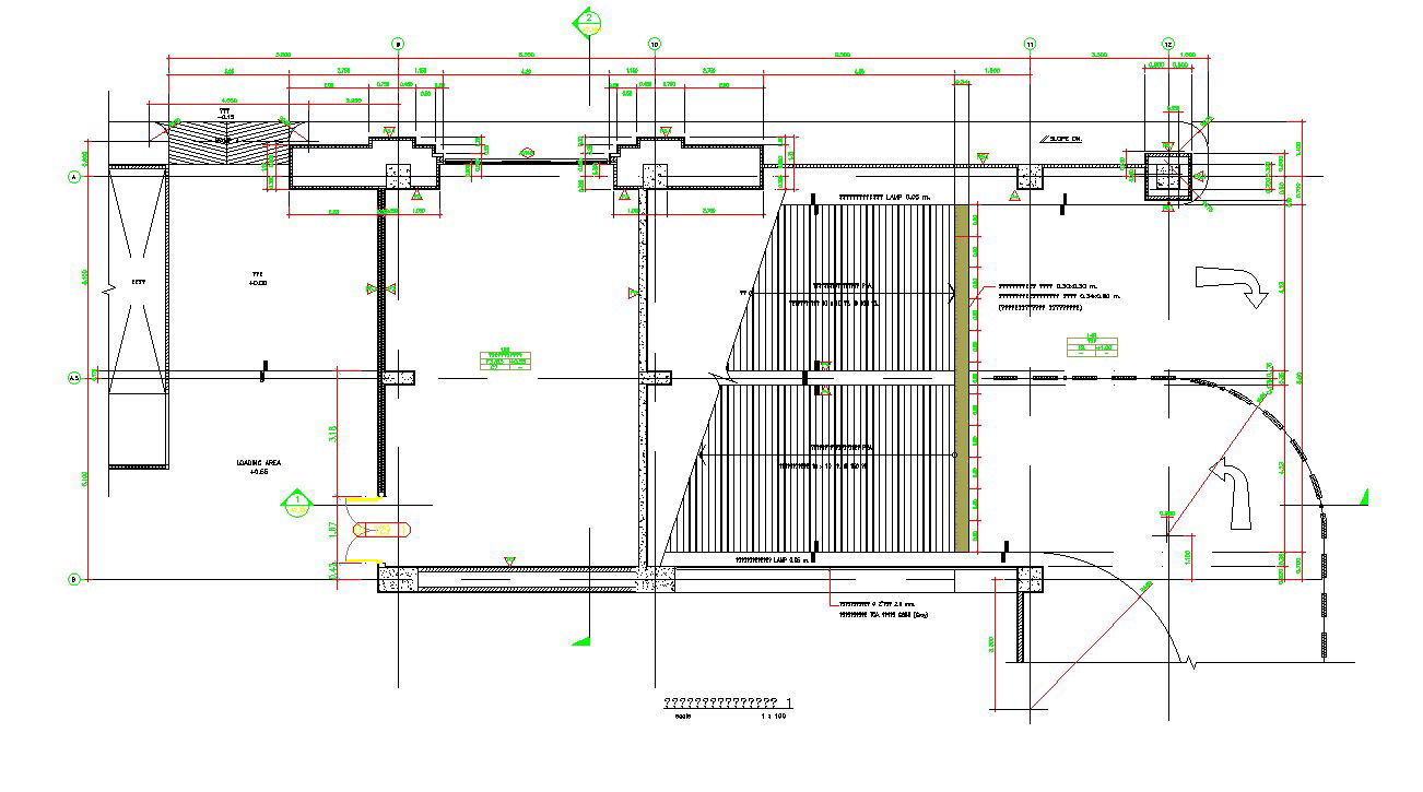 Detail CAD Blocks 2500mm x 750mm Column Reinforcement