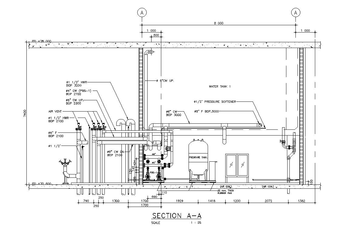 The water pump detail drawing stated in this AutoCAD drawing file. Download this 2d AutoCAD drawing file.