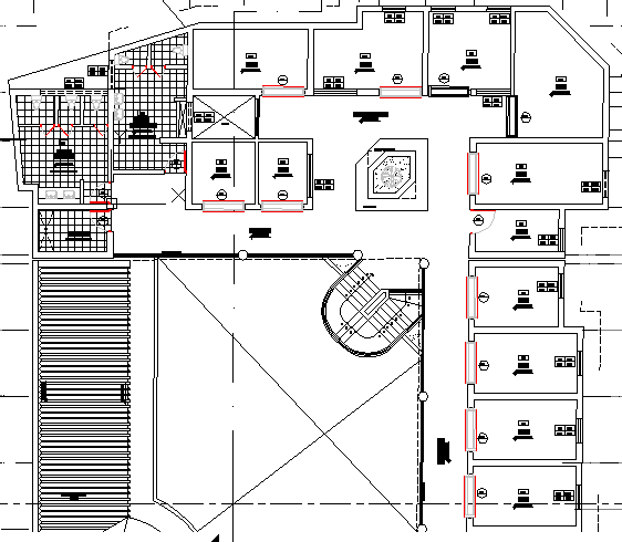 Third floor layout plan details of fish processing plant dwg file