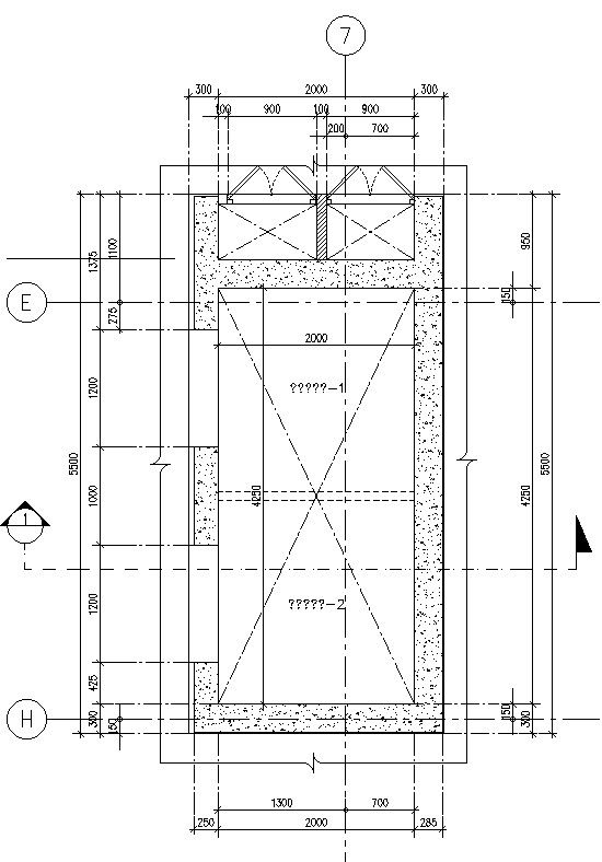 Third floor elevator pit details in AutoCAD, dwg file.