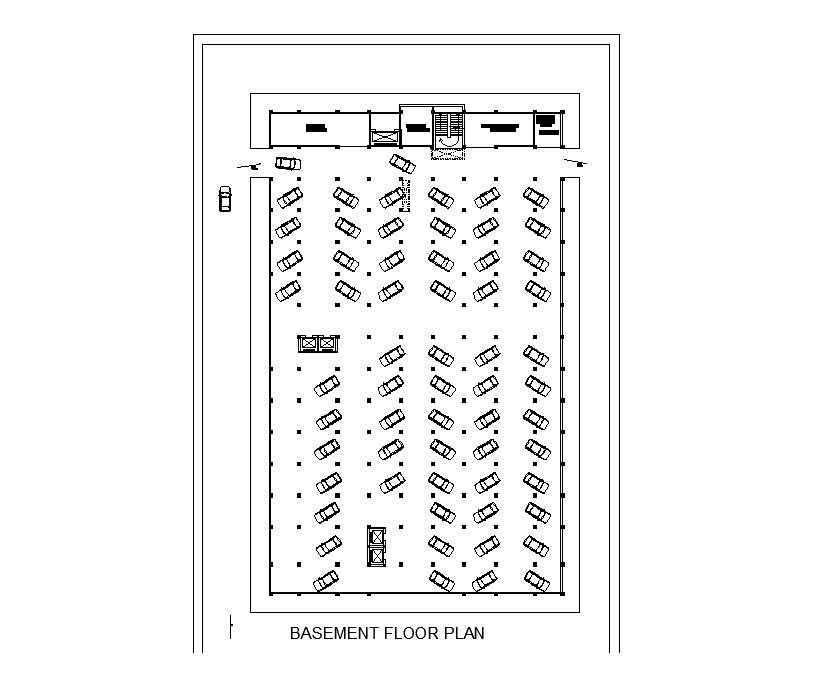 This AutoCAD drawing presented the parking plan of a shopping mall in this cad file. Download this 2d AutoCAD drawing file.