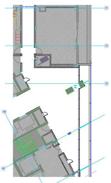 This autocad drawing file showing enlarge plan of corridor. Download this 2d AutoCad drawing file.